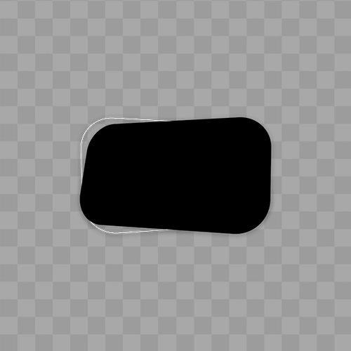 Black creative text box design free transparent HD png